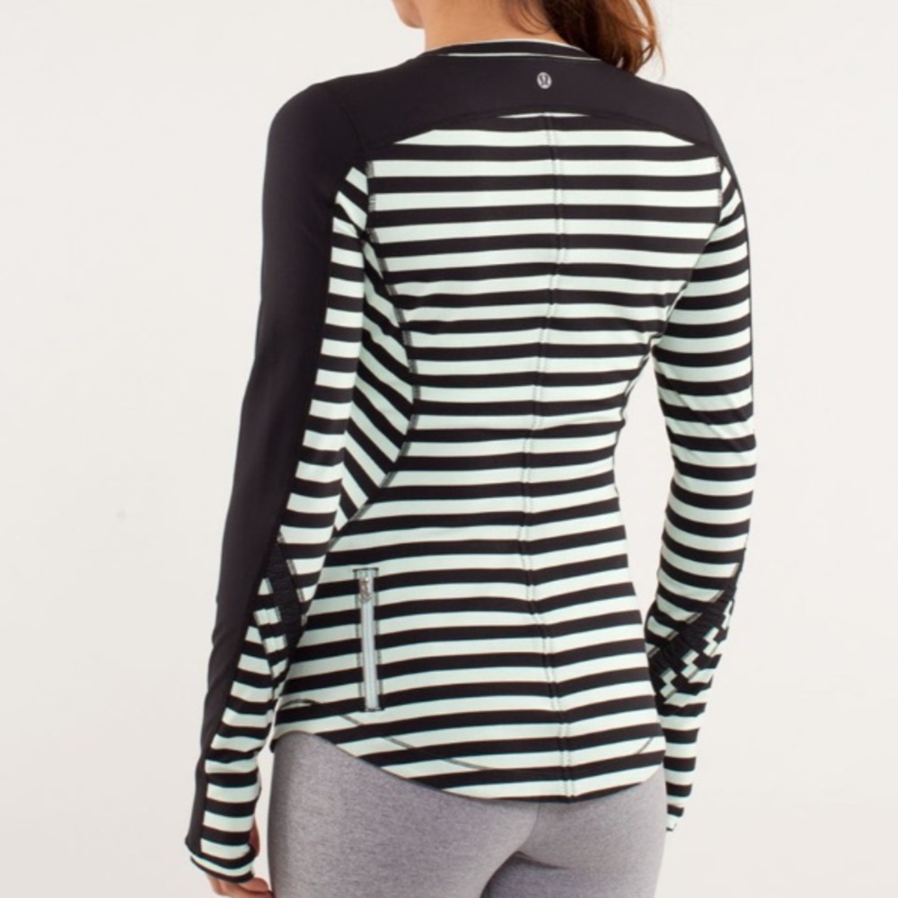 Lululemon Reflect Long Sleeve Mint Black